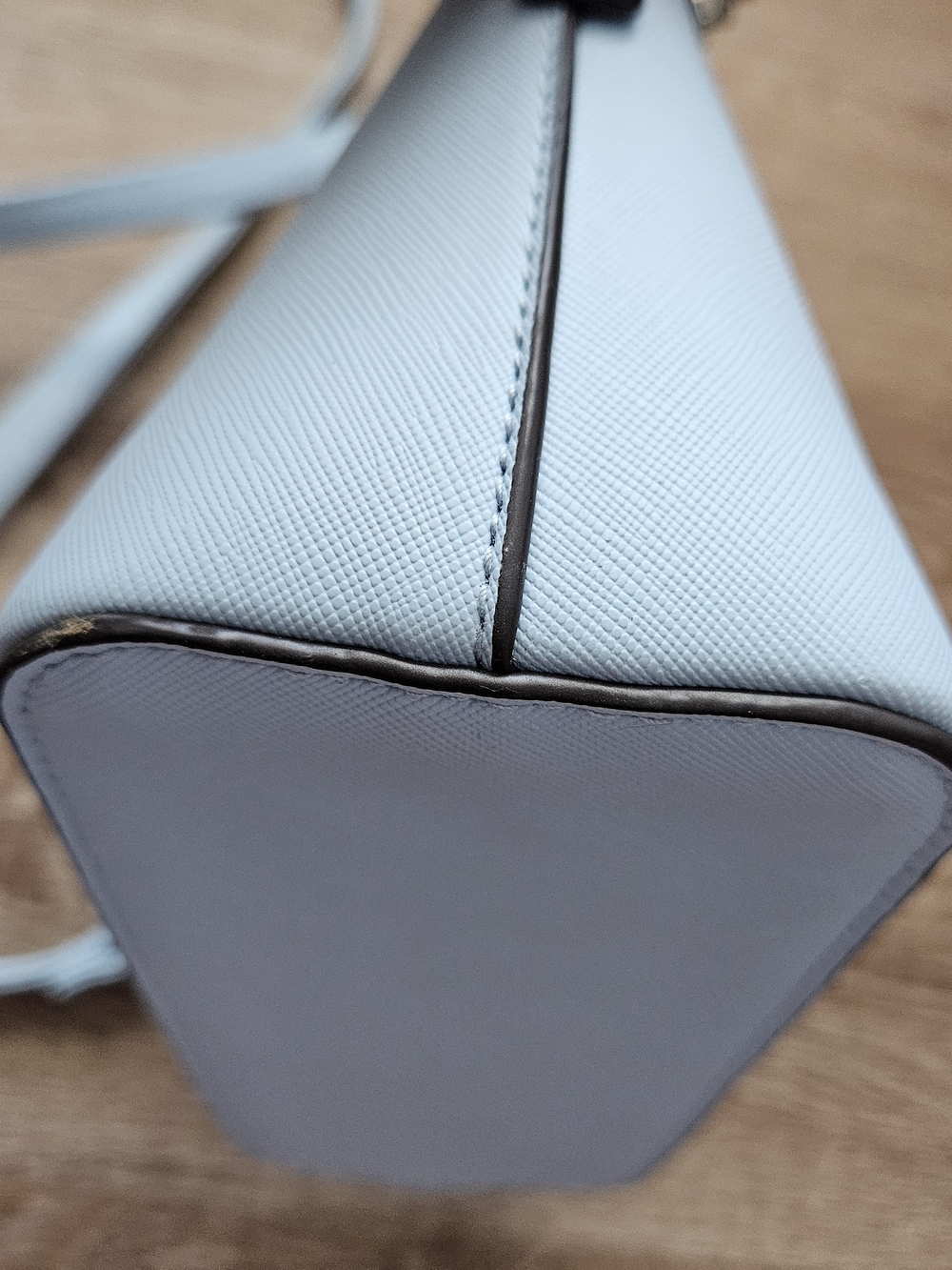 Steve Madden Light Blue Crossbody Bag with Silver Chain - Picture 7 of 8